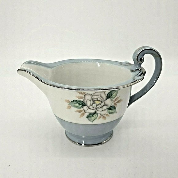 Harmony House Sheraton 3250 Creamer Japan Dish Set Floral Vintage Floral Blue - Picture 1 of 9